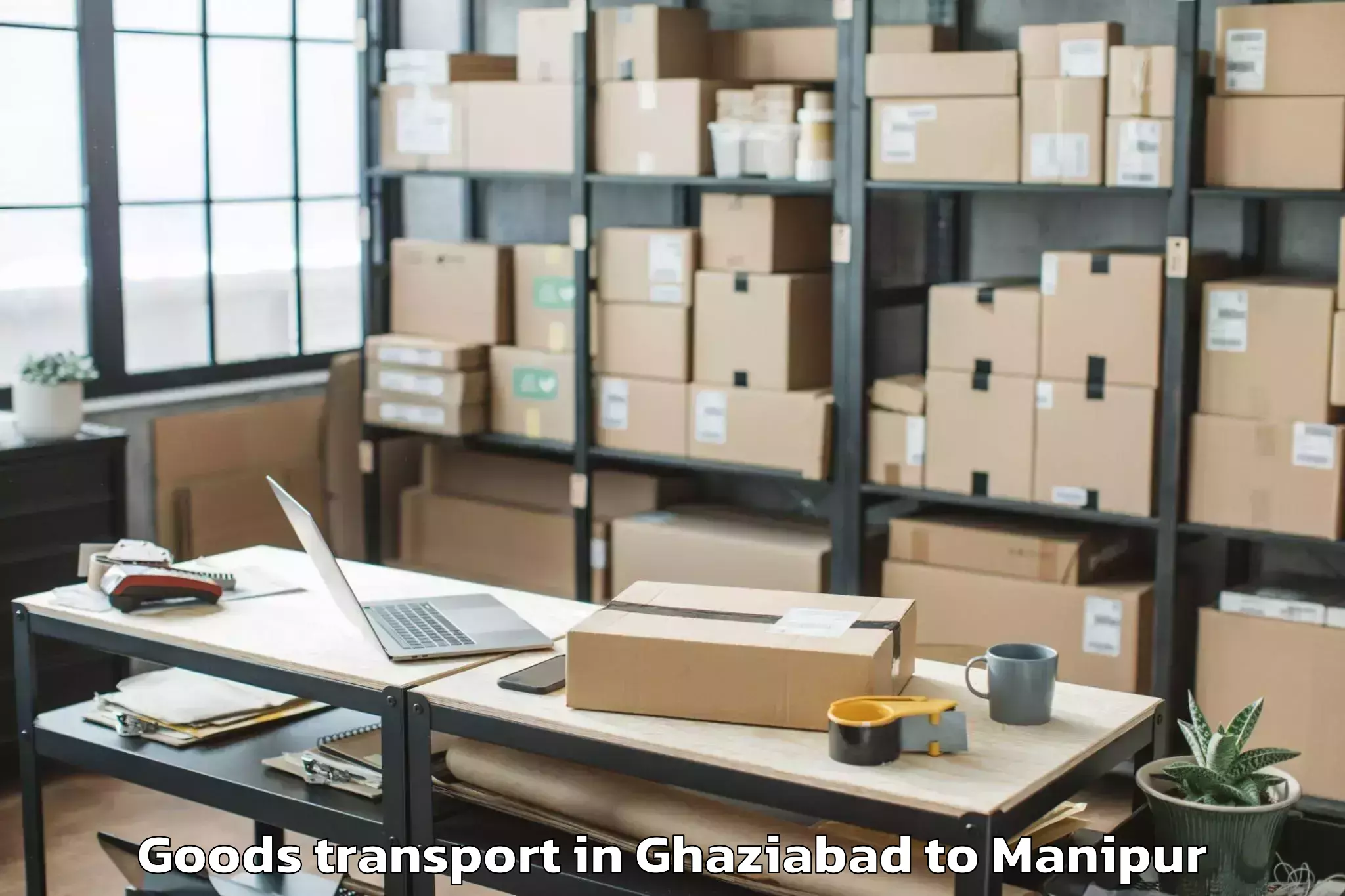 Efficient Ghaziabad to Nambol Goods Transport